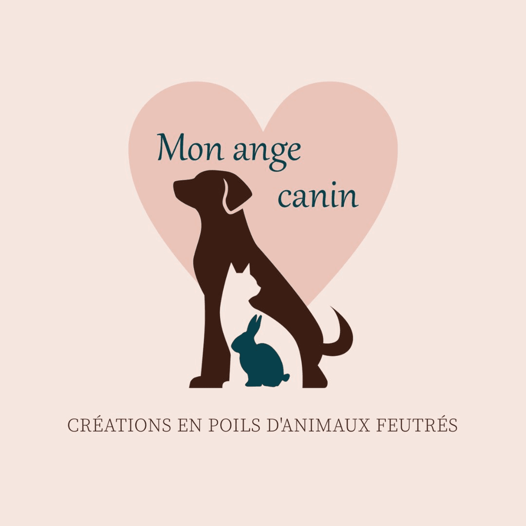 Logo de Mon Ange Canin – Créations en poils d’animaux feutrés